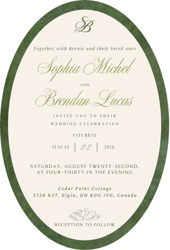 The wedding invitation